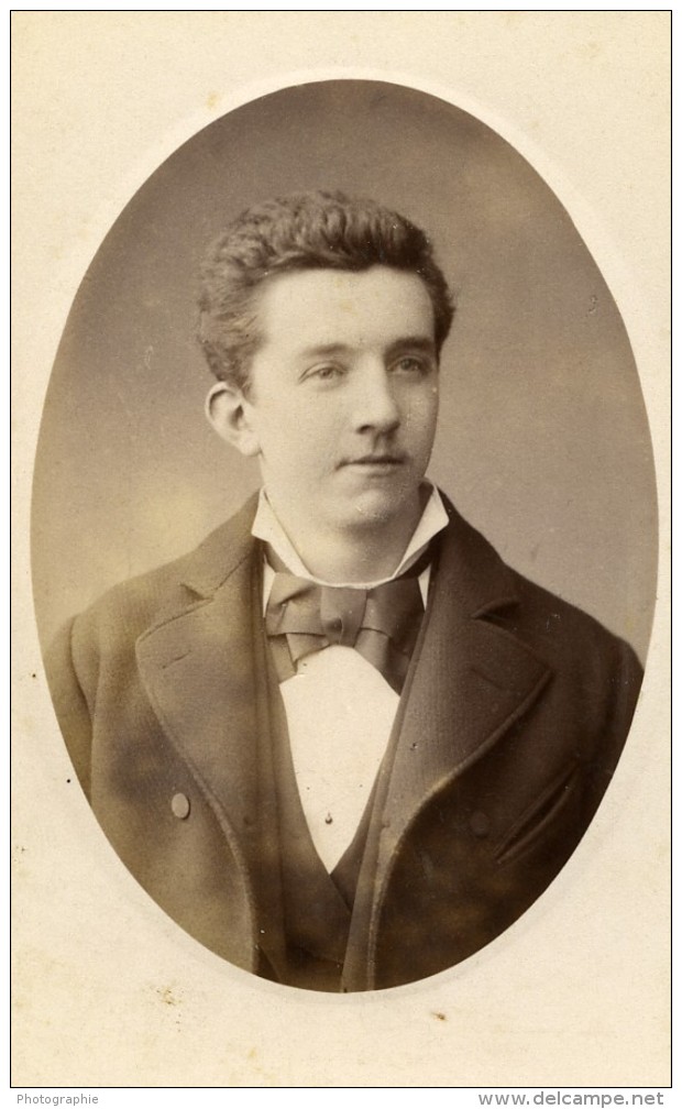 France Lille Jeune Homme Portrait Ancienne Photo CDV Cayez 1870' - Old (before 1900)