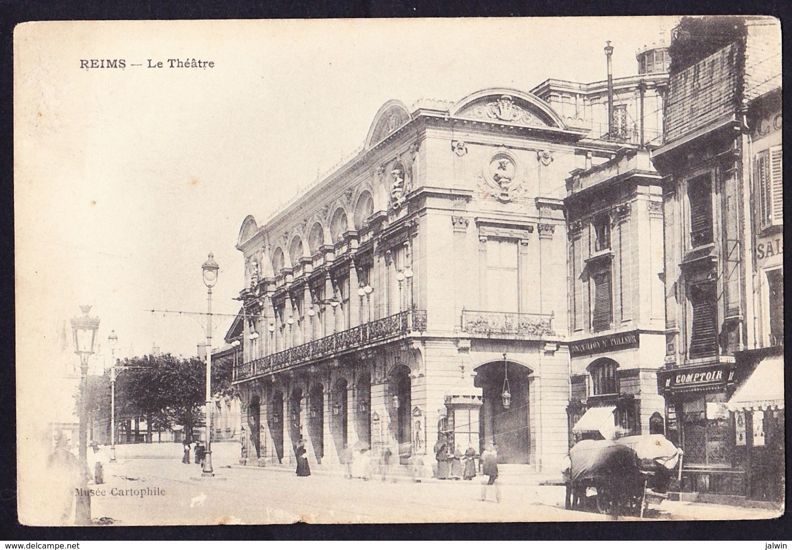 CPA - REIMS (51 - MARNE) - LE THEATRE - ANIMEE - Reims