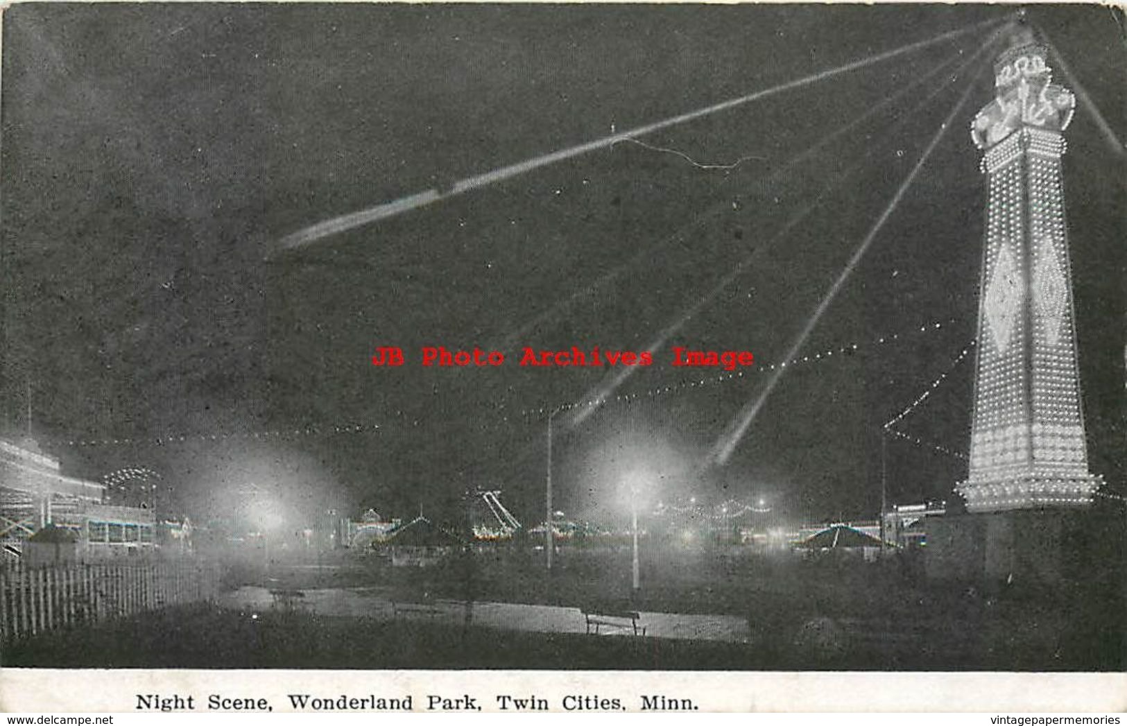 278365-Minnesota, Minneapolis, Wonderland Park, Night Scene - Minneapolis