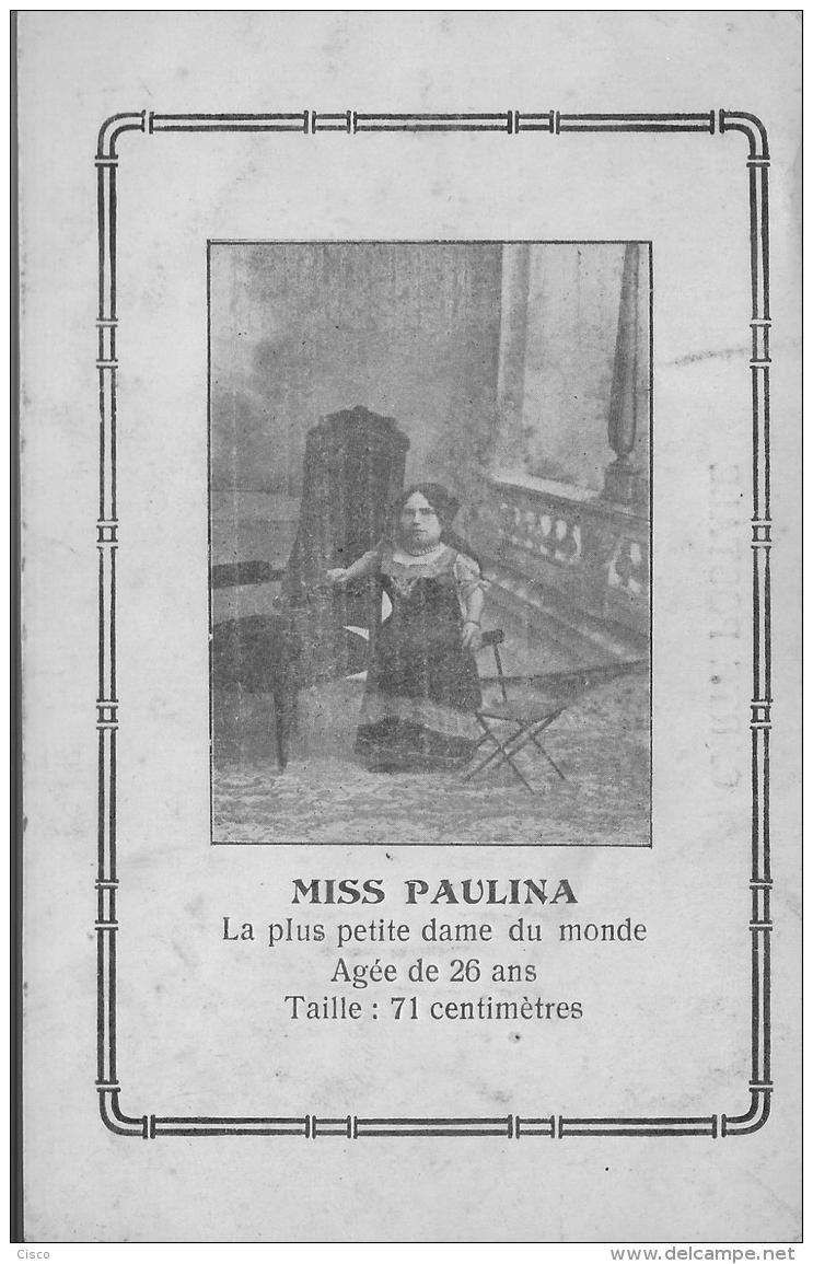 Miss Paulina, La Plus Petite Dame Du Monde, Agée De 20 Ans Taille : 71 Centimètres - Autres & Non Classés