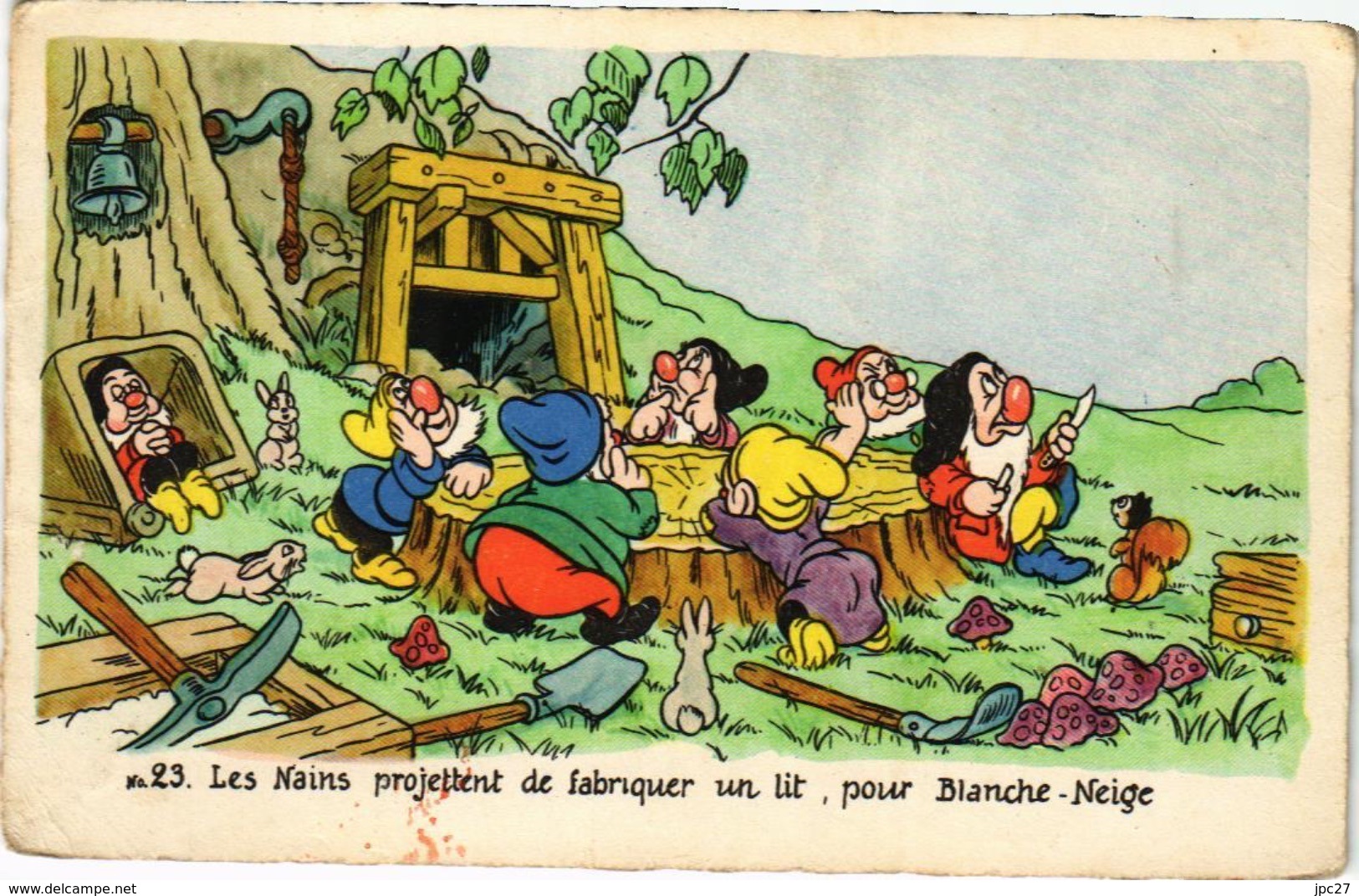 CP Ed. Sepheriades - Wald Disney - Mickey Mouse - Blanche Neige Et Les 7 Nains N°23 - Disneyland