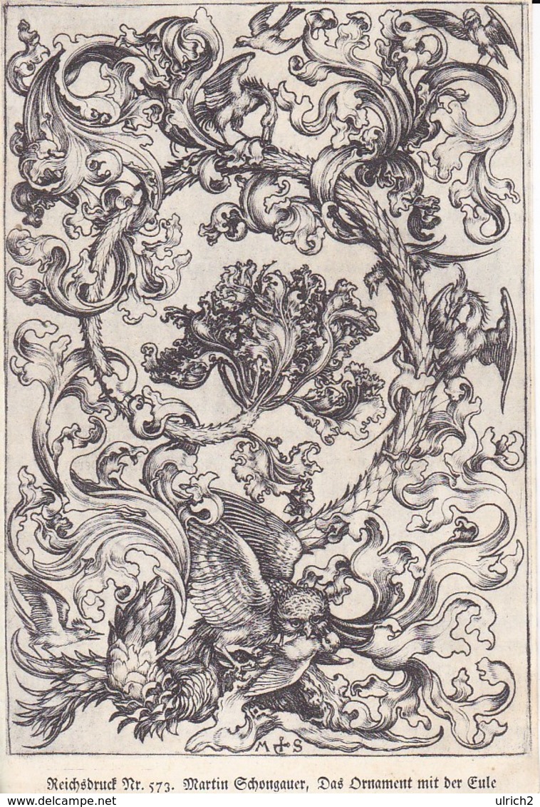 Reichsdruck Nr. 573 - Martin Schongauer - Das Ornament Mit Der Eule - 15*10cm (33902) - Autres & Non Classés