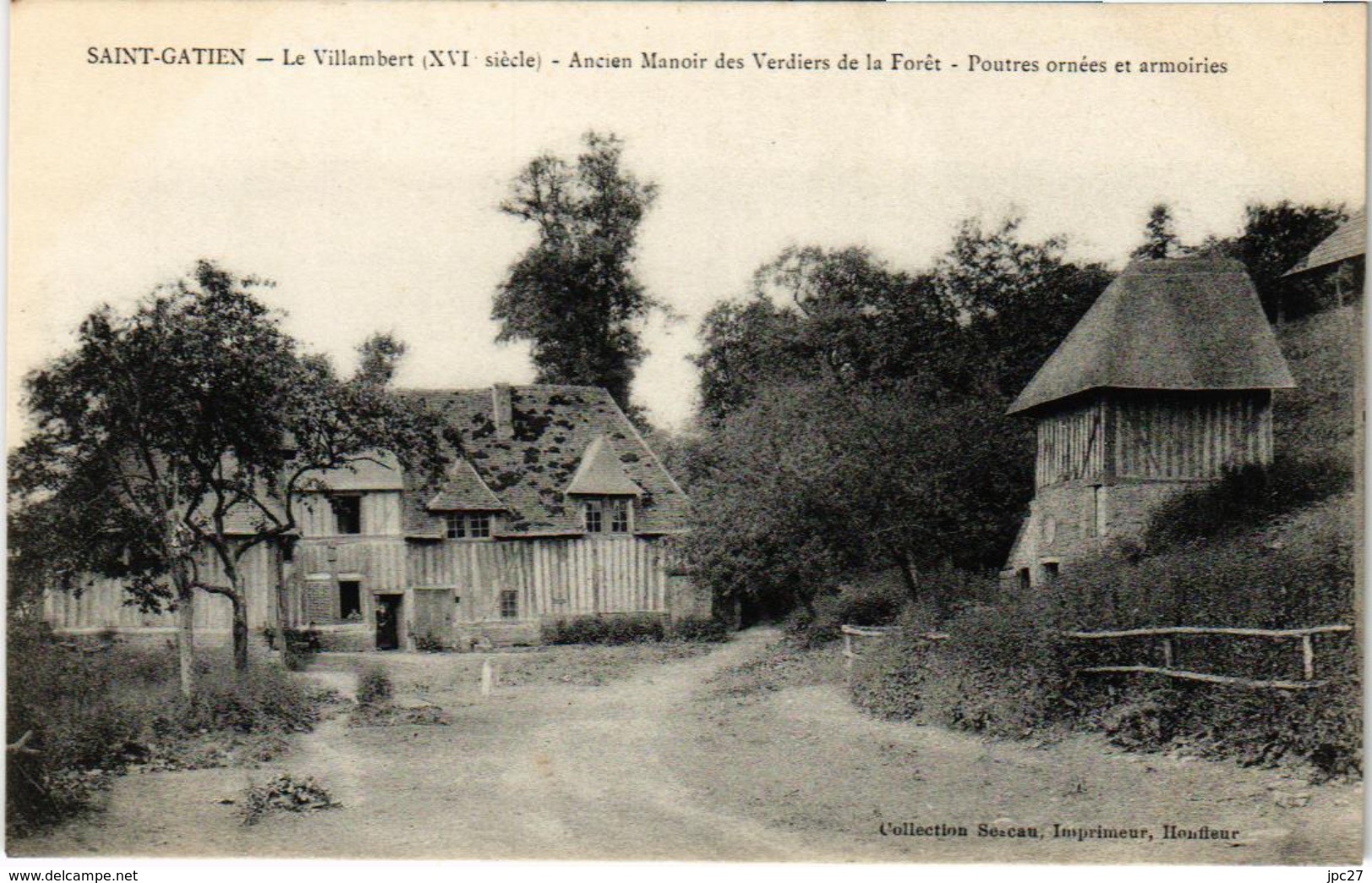 14 CPA SAINT GATIEN Ancien Manoir Es Verdiers De La Fôret - Autres & Non Classés