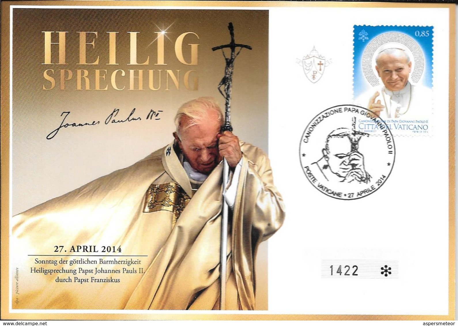 HEILIG SPRECHUNG CANONIZZAZZIONE PAPA GIOVANNI PAOLO II CITTA DEL VATICANO 27 APRILE 2014 - Vaticaanstad