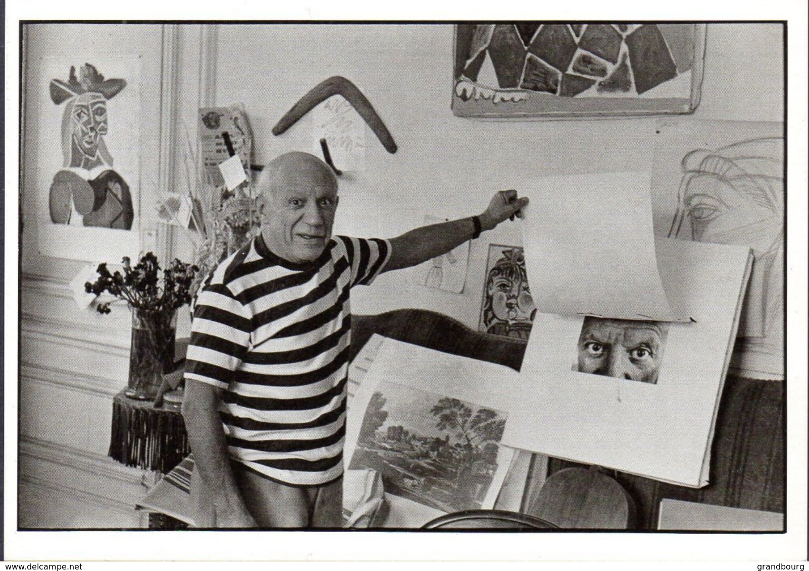 Carte Photo De PICASSO 1957 Par René Burri - Artistes