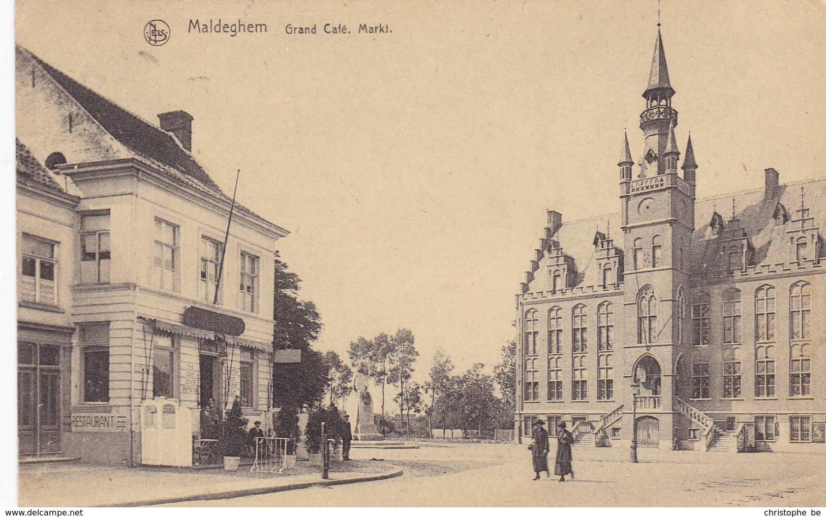 Maldeghem, Maldegem, Grand Café, Markt (pk45133) - Maldegem