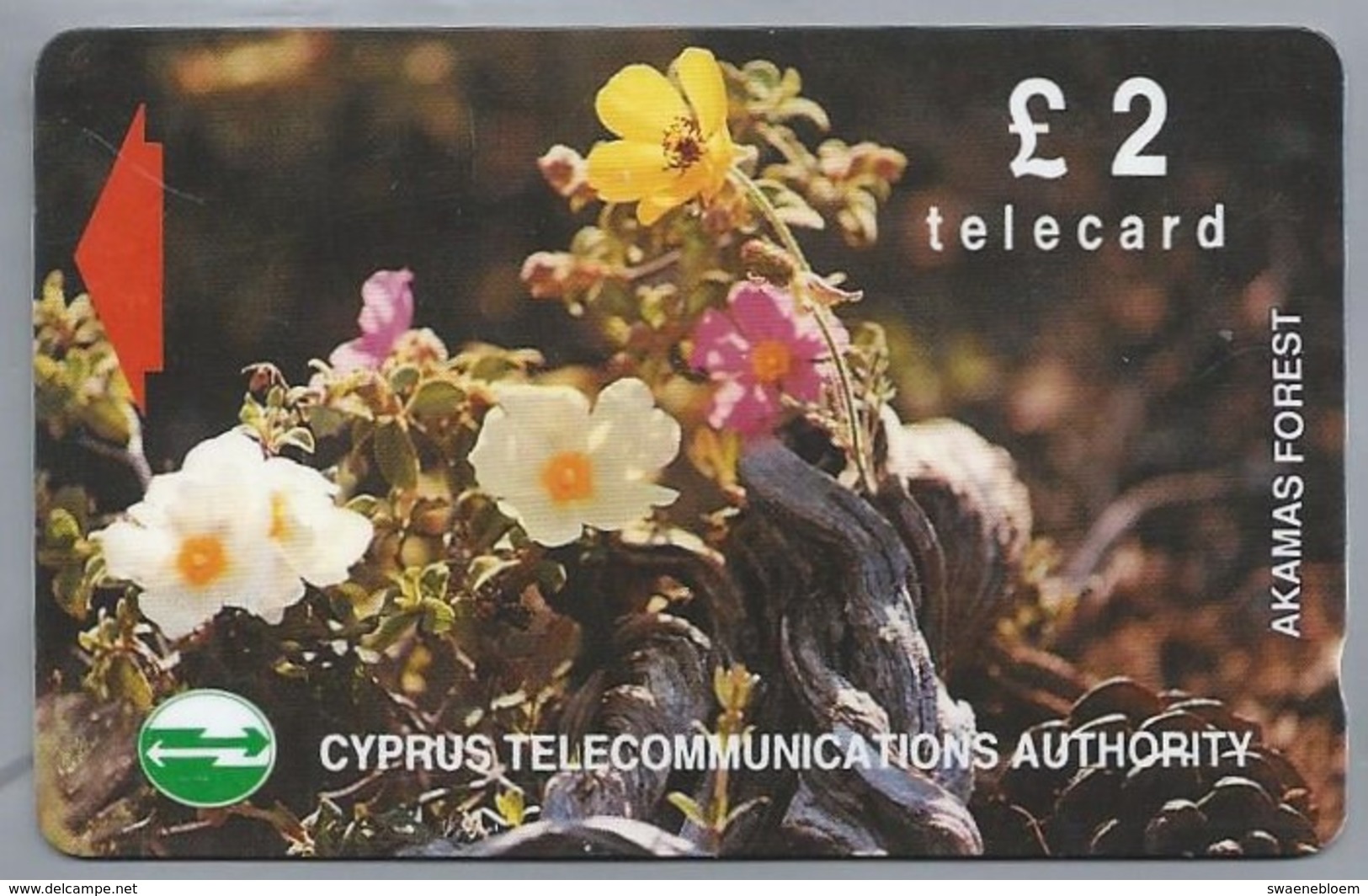 CY.- Telefoonkaart.- Cyprus Akamas Forest Plantes Fleurs.  £ 2 - Phonecard - Telecard - 16CYPA - Bloemen