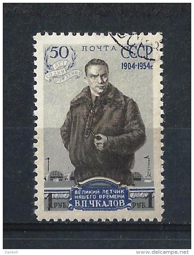 URSS485) 1954 -Aviatore TSCHKALOV -Unif. 1678 USED - Nuovi