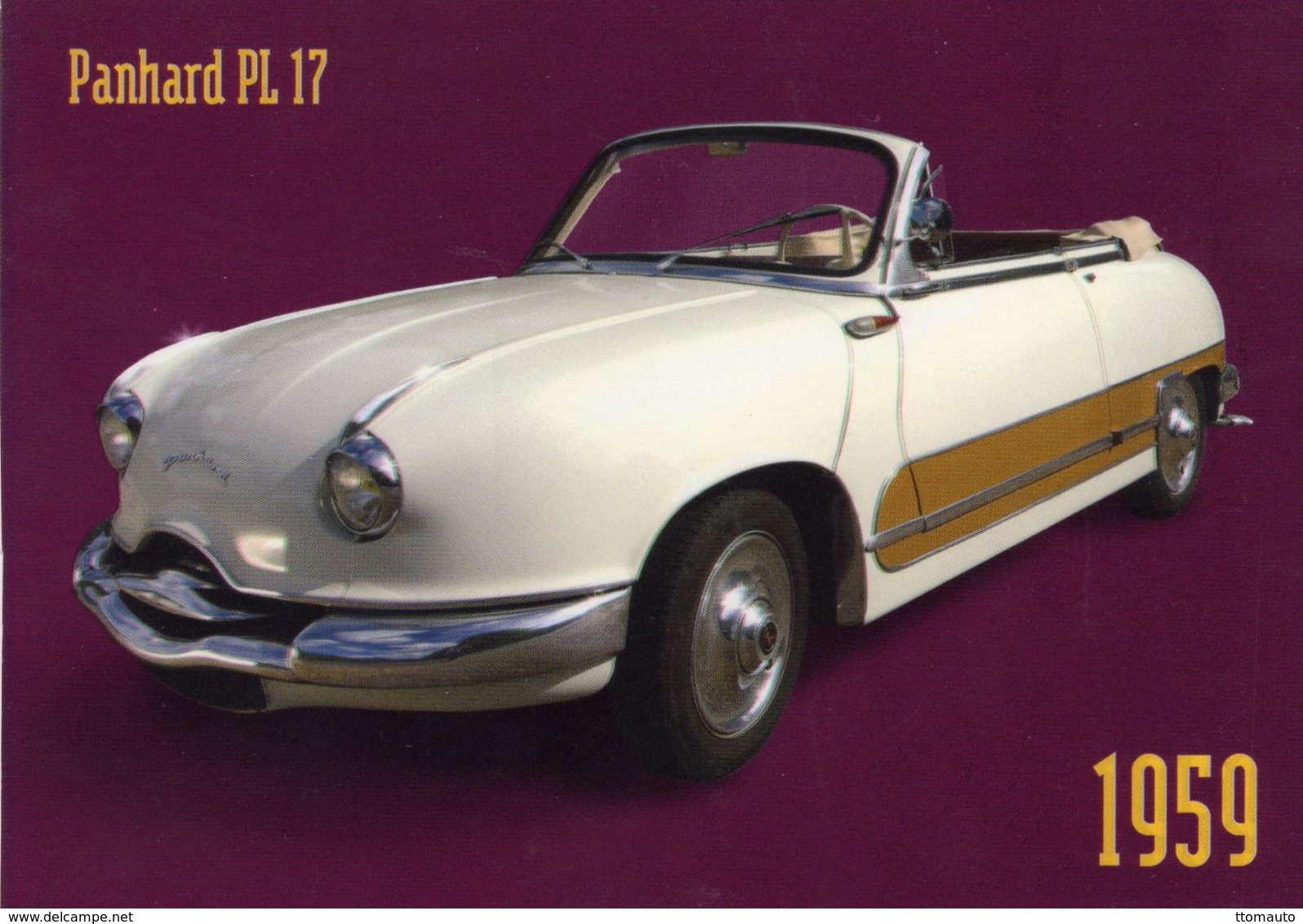 Panhard PL 17  -  1959  -  CPM - Voitures De Tourisme