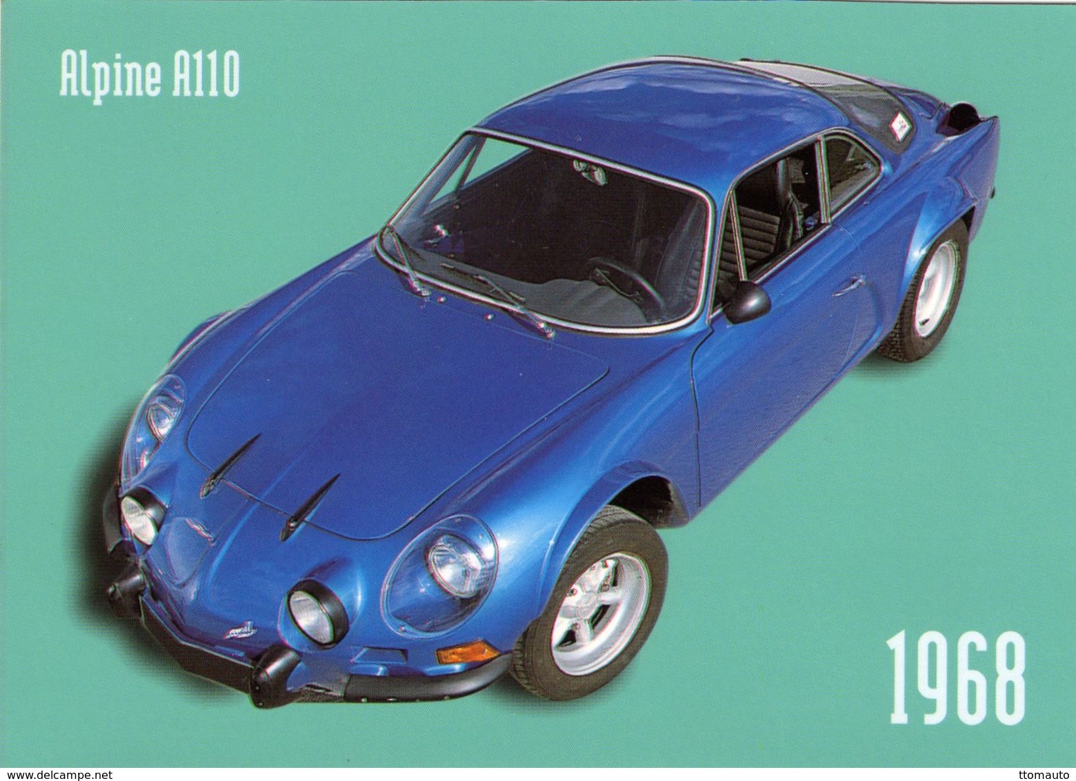 Alpine A110  -  1968  -  CPM - Voitures De Tourisme