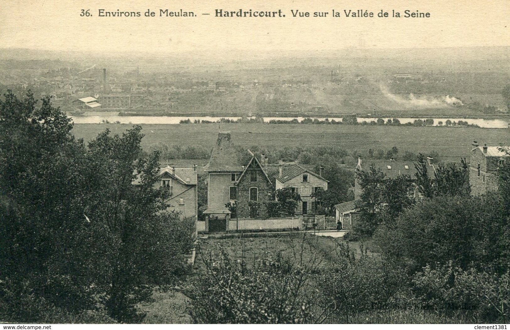 Environs De Meulan Hardicourt Vue Sur La Vallée De La Seine - Hardricourt