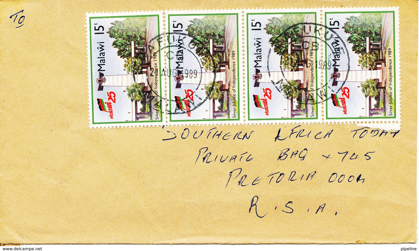 Malawi Cover Sent To RSA Kafukule 21-8-1989 Topic Stamps - Malawi (1964-...)