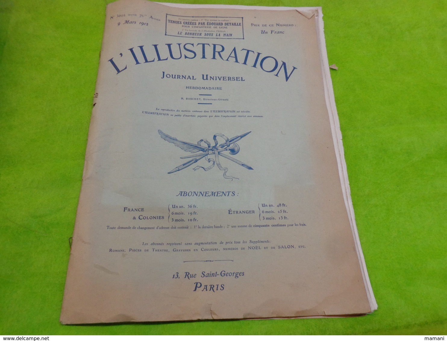 L'illustration 9 Mars 1912 N°3602-pub Nleriot-de Dion Bouton-automobiles Brasier-unic-corsets ND Etc... - 1900 - 1949