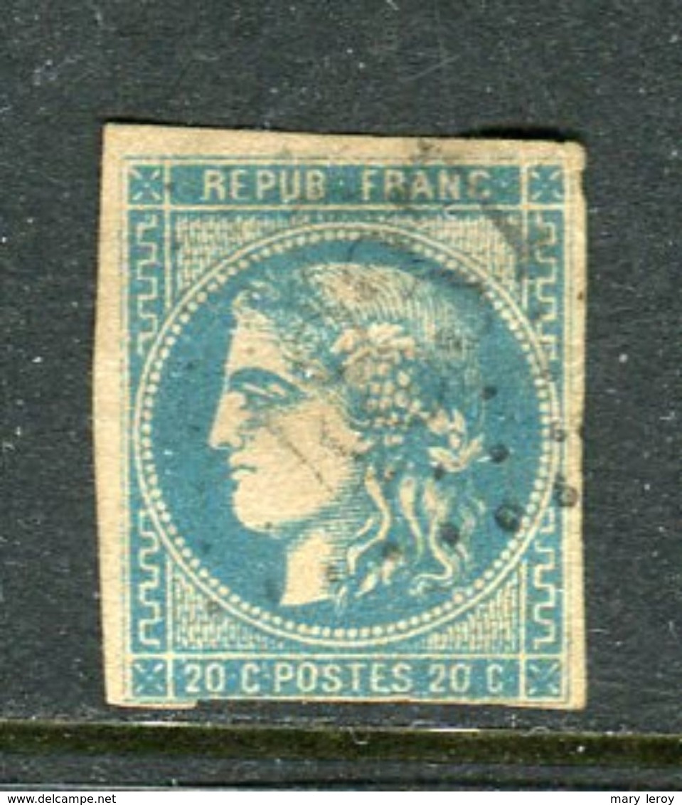 Rare N° 46B Cachet GC 4837 ( Fuveau - Indice 19 ) - 1870 Emissione Di Bordeaux