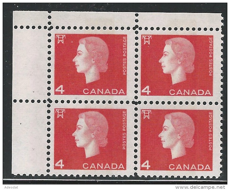 CANADA 1963 TAGGED W2B SCOTT/UNITRADE 404iii CB VAL US $ 17. - Unused Stamps