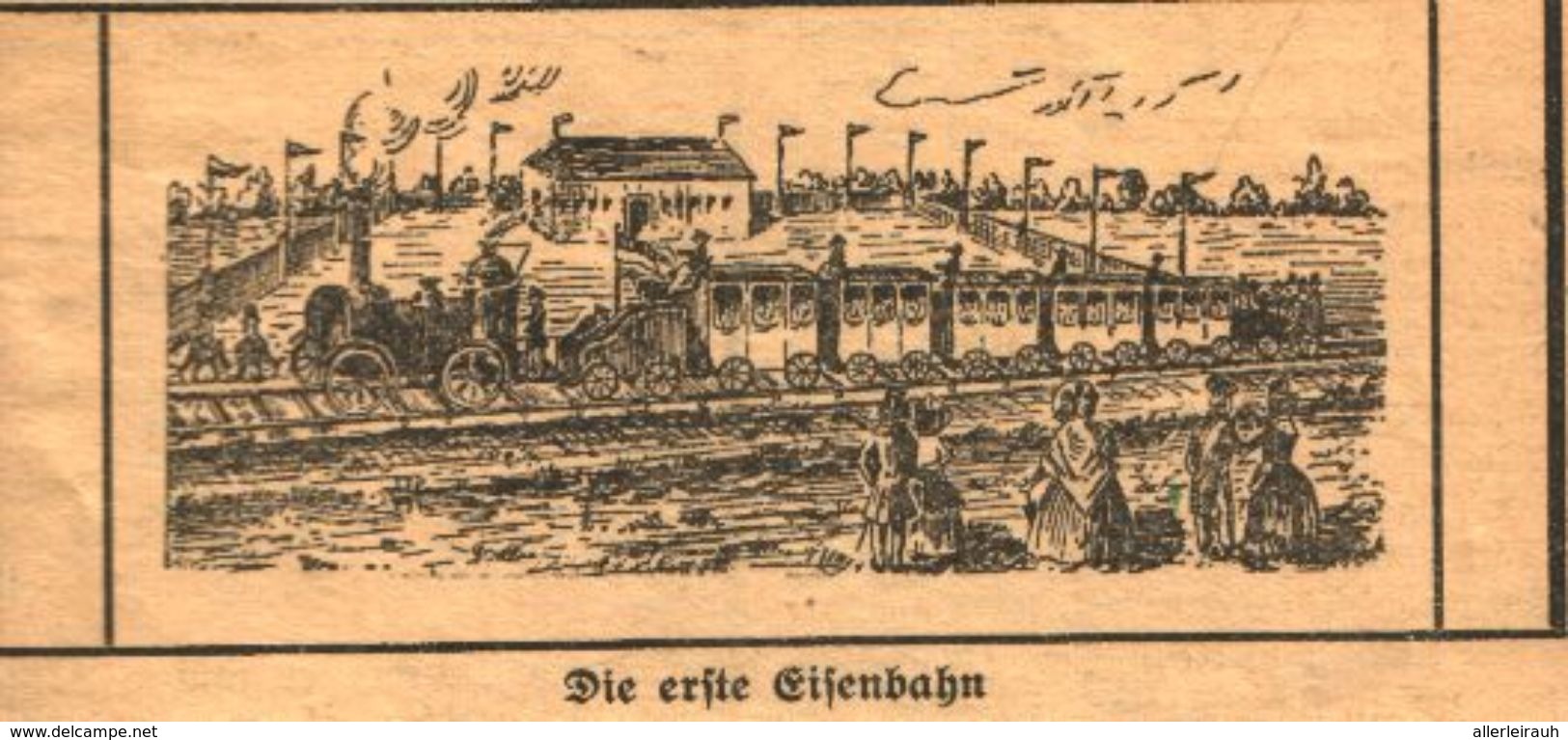 Die Erste Eisenbahn / Druck,entnommen Aus Zeitschrift /Datum Unbekannt - Bücherpakete