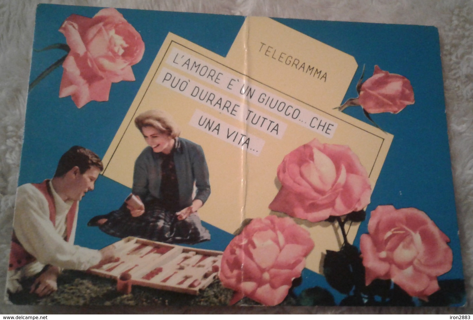 San Valentino - Innamorati - Telegramma - L Amore è Un Giuoco Che Può Durare Tutta La Vita 1968 - Saint-Valentin