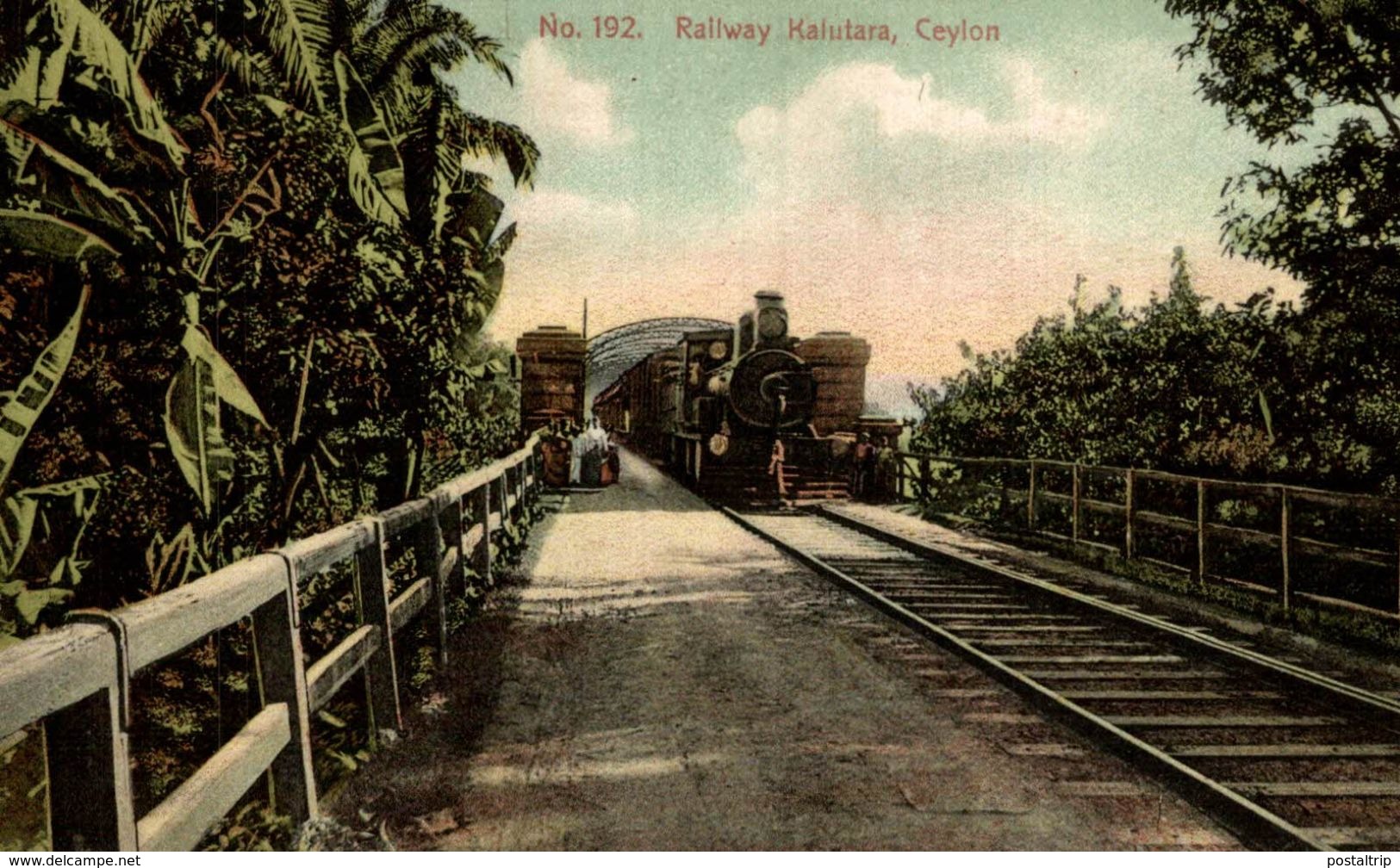 RAILWAY KALUTARA CEYLON SRI LANKA . CEYLON CEYLAN - Sri Lanka (Ceilán)