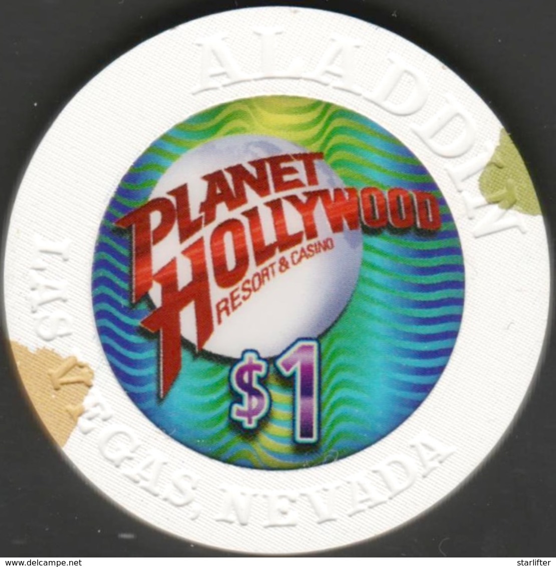 $1 Casino Chip. Planet Hollywood, Las Vegas, NV. B19. - Casino