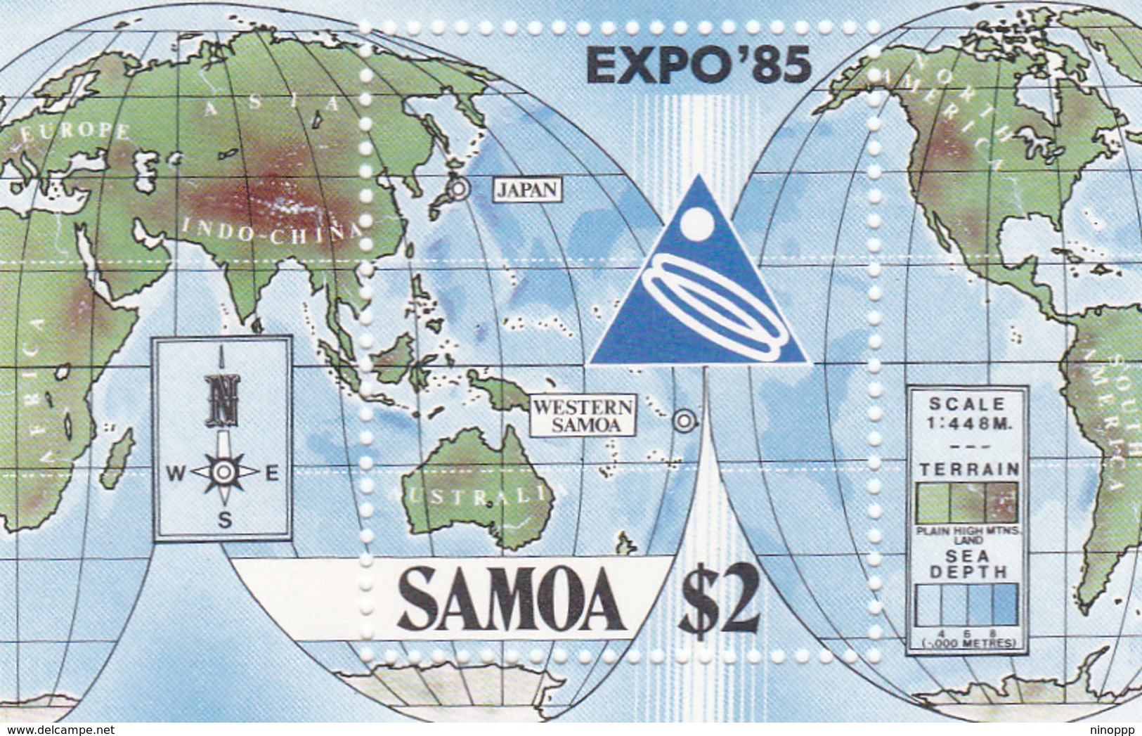 Samoa SG 705 Expo 85 World Fair , Souvenir Sheet Mint Never Hinged - Samoa