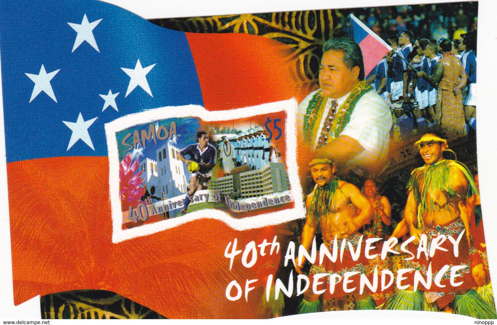 Samoa SG 1089 2002 40th Anniversary Of Independence Miniature Sheet,mint Never Hinged - Samoa