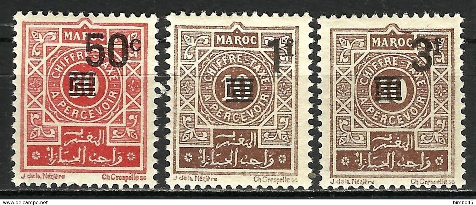 MAROC PORTO--OVERPRINT--1944--UNUSED--MNH---SIGNED - Timbres-taxe