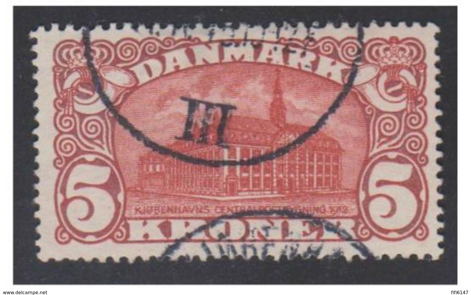 DANEMARK -- 1915 -- 5 KR -- FACIT N° 120 -- - Used Stamps