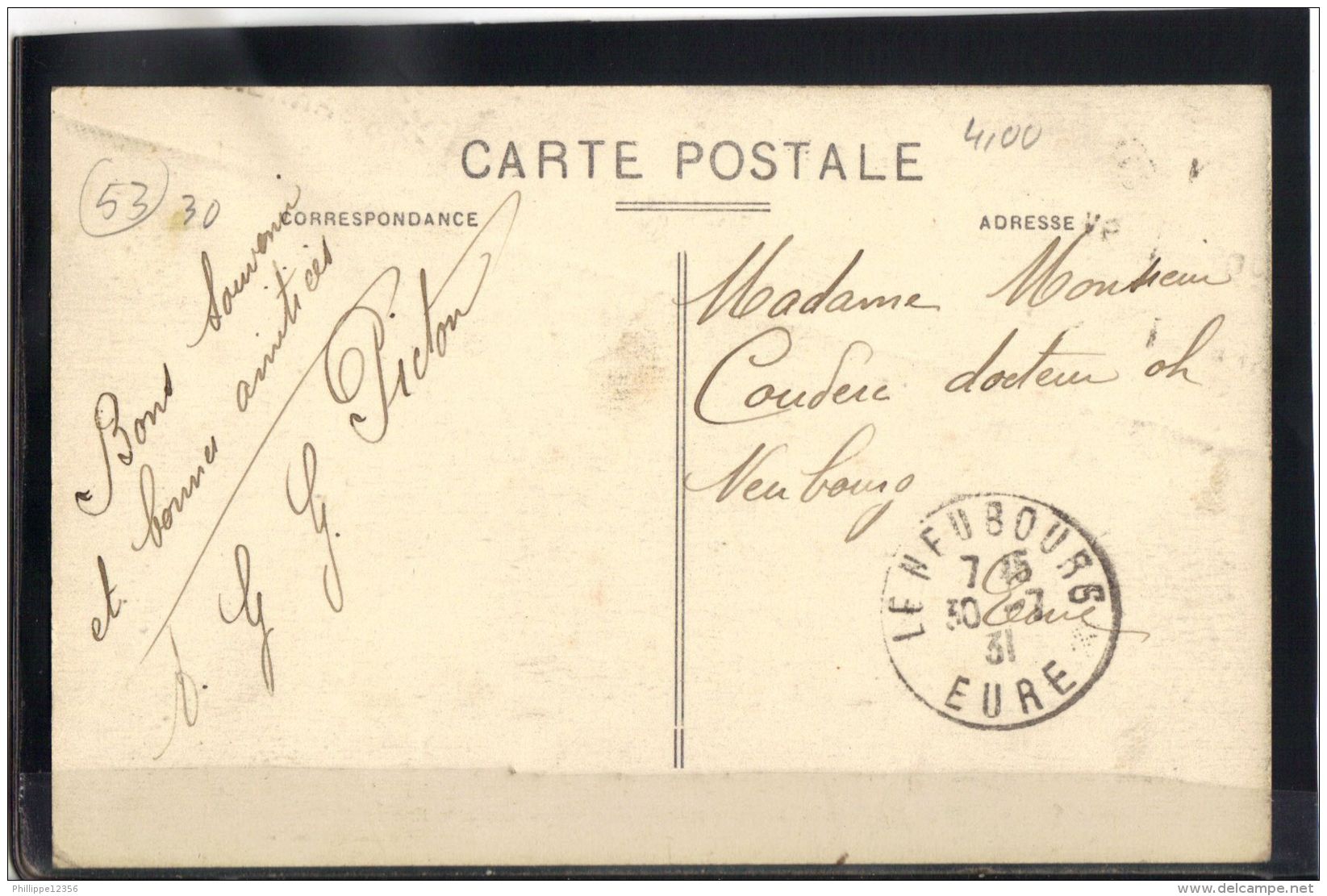 5330. MAYENNE . UN COIN DU JARDIN ET LA PRISON . (recto Verso) ANNEE . 1931 .  EDIT.  COCONNIER - Mayenne