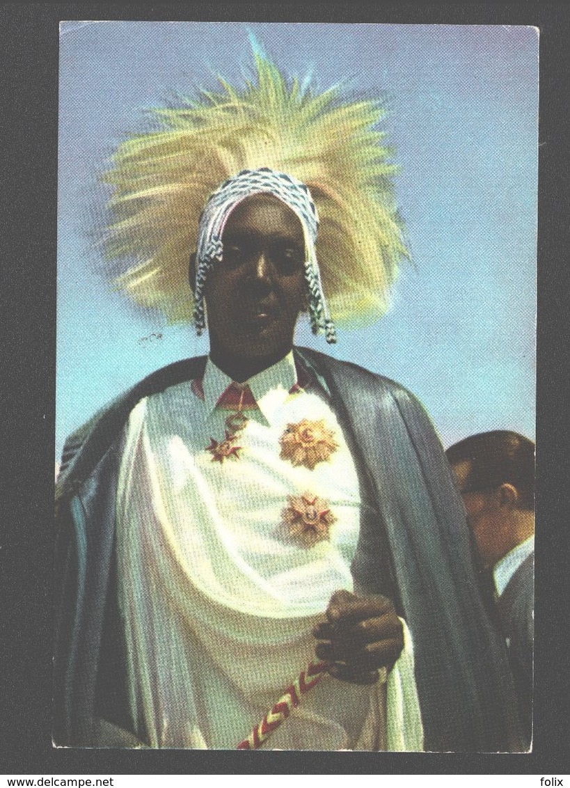 Charles Mutura Rudhaighwa, Mwami Van Ruanda, Wacht Op De Komst Van De Koning - Reis Vd Koning In Congo - Zomer 1955 - Belgisch-Congo