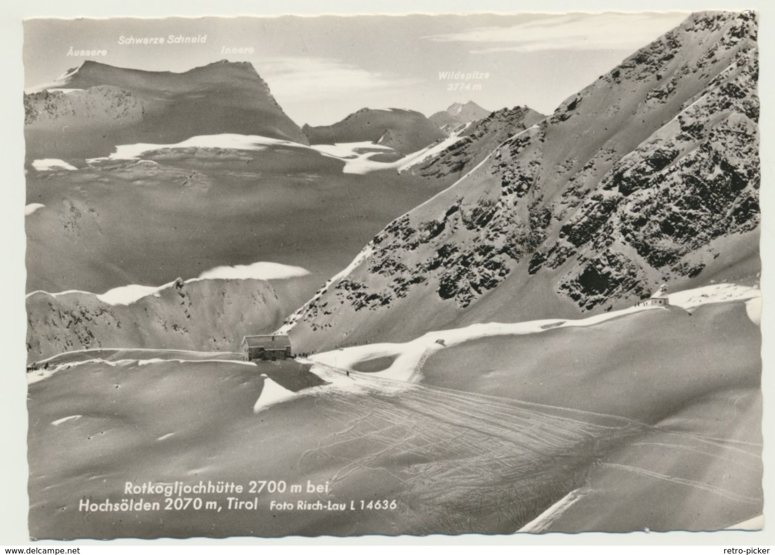 AK  Rotkogljochhütte Bei Hochsölden Im Ötztal Tirol 1962 - Autres & Non Classés