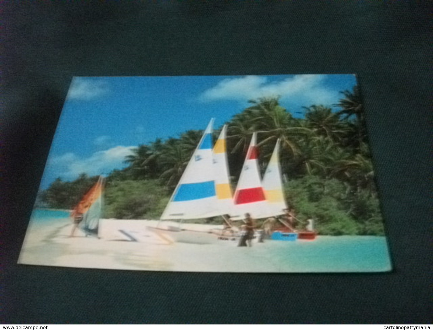 STORIA POSTALE  FRANCOBOLLO MALDIVES  VILLAGGIO DI BODUHITHI  VELE - Maldives