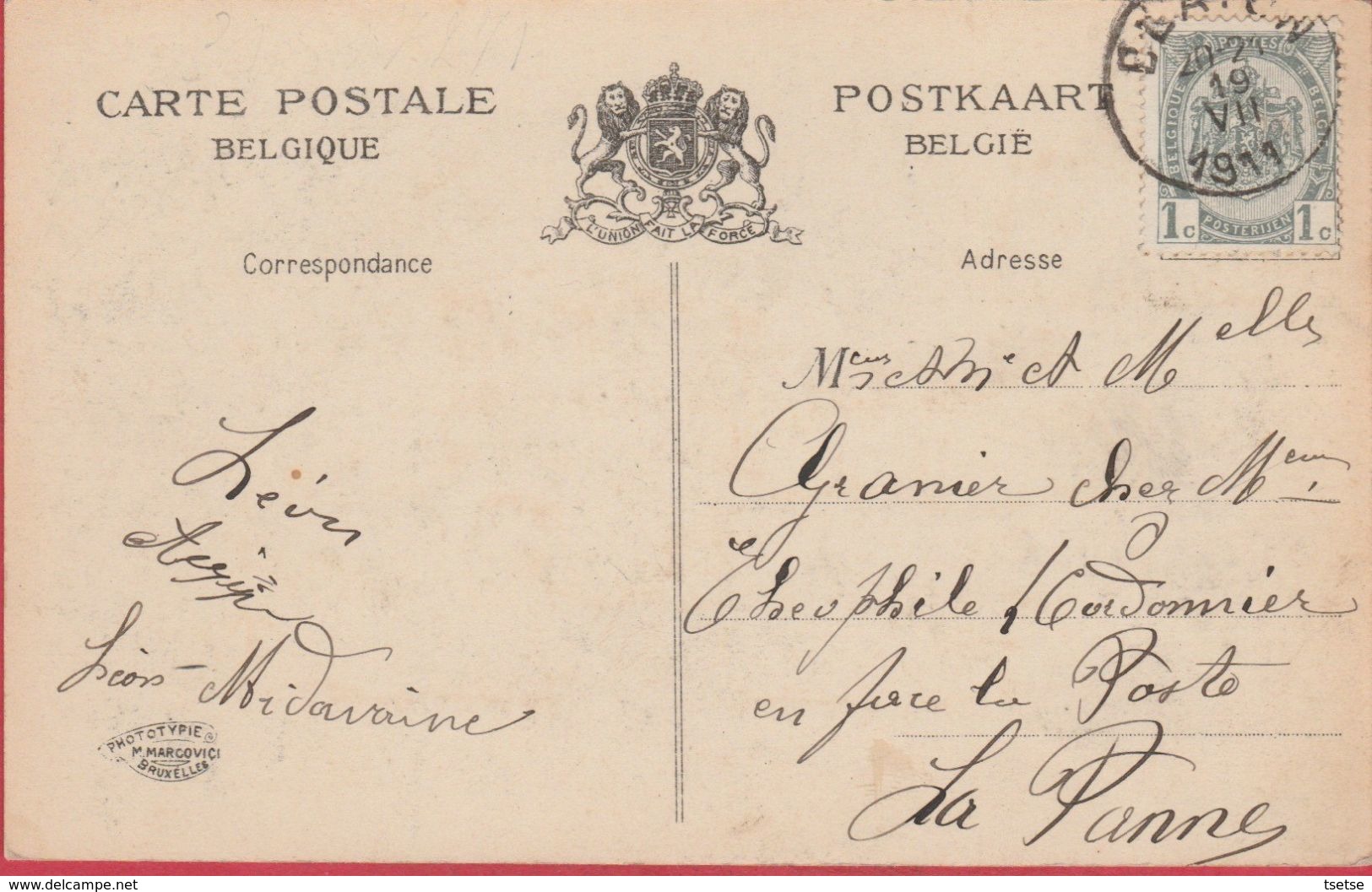 Blaton - Une Hirondelle ... Carte Mulivues - 1911 ( Voir Verso ) - Bernissart