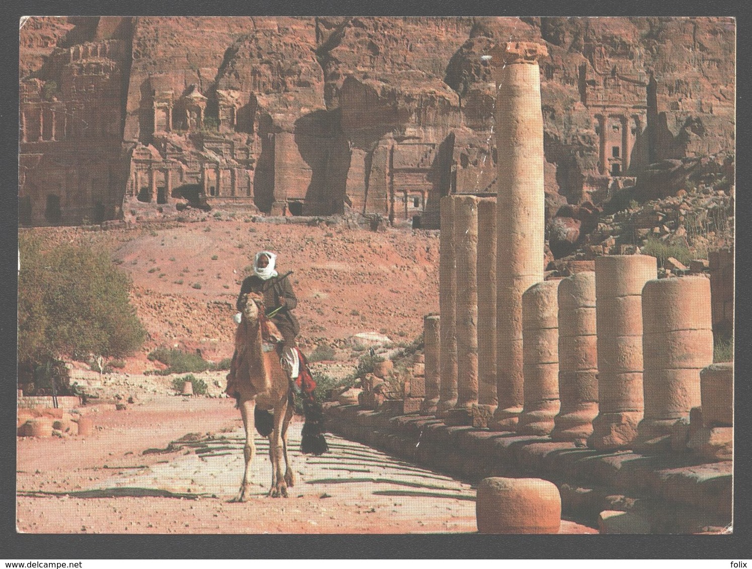 Petra - Paved Street - Camel / Kameel - Jordanien