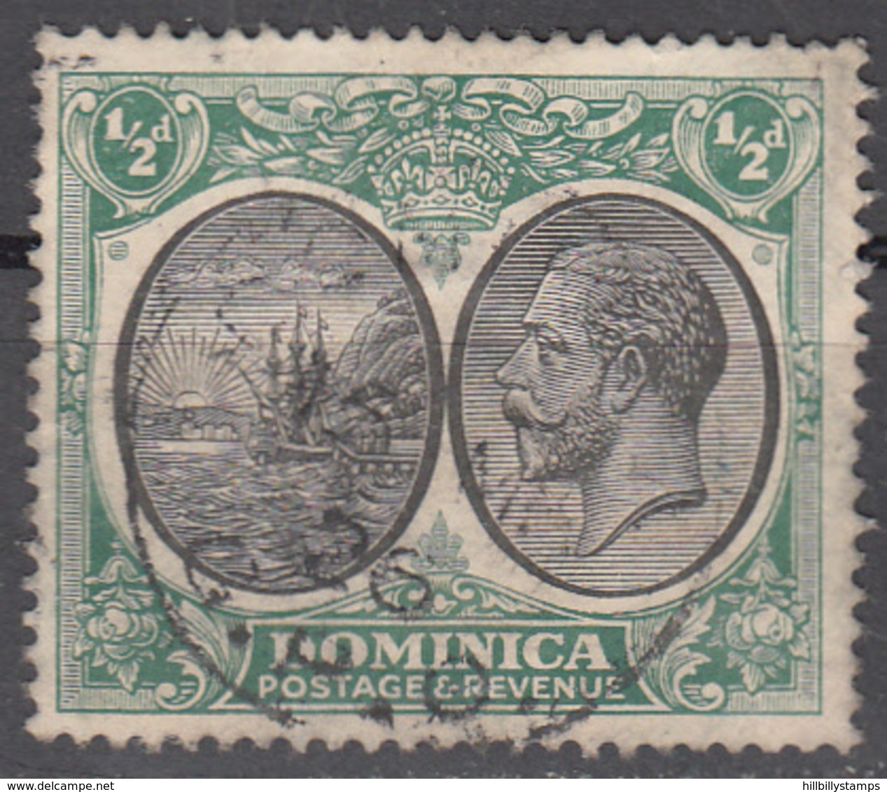 DOMINICA    SCOTT NO.  65  USED   YEAR  1923 - Dominica (...-1978)