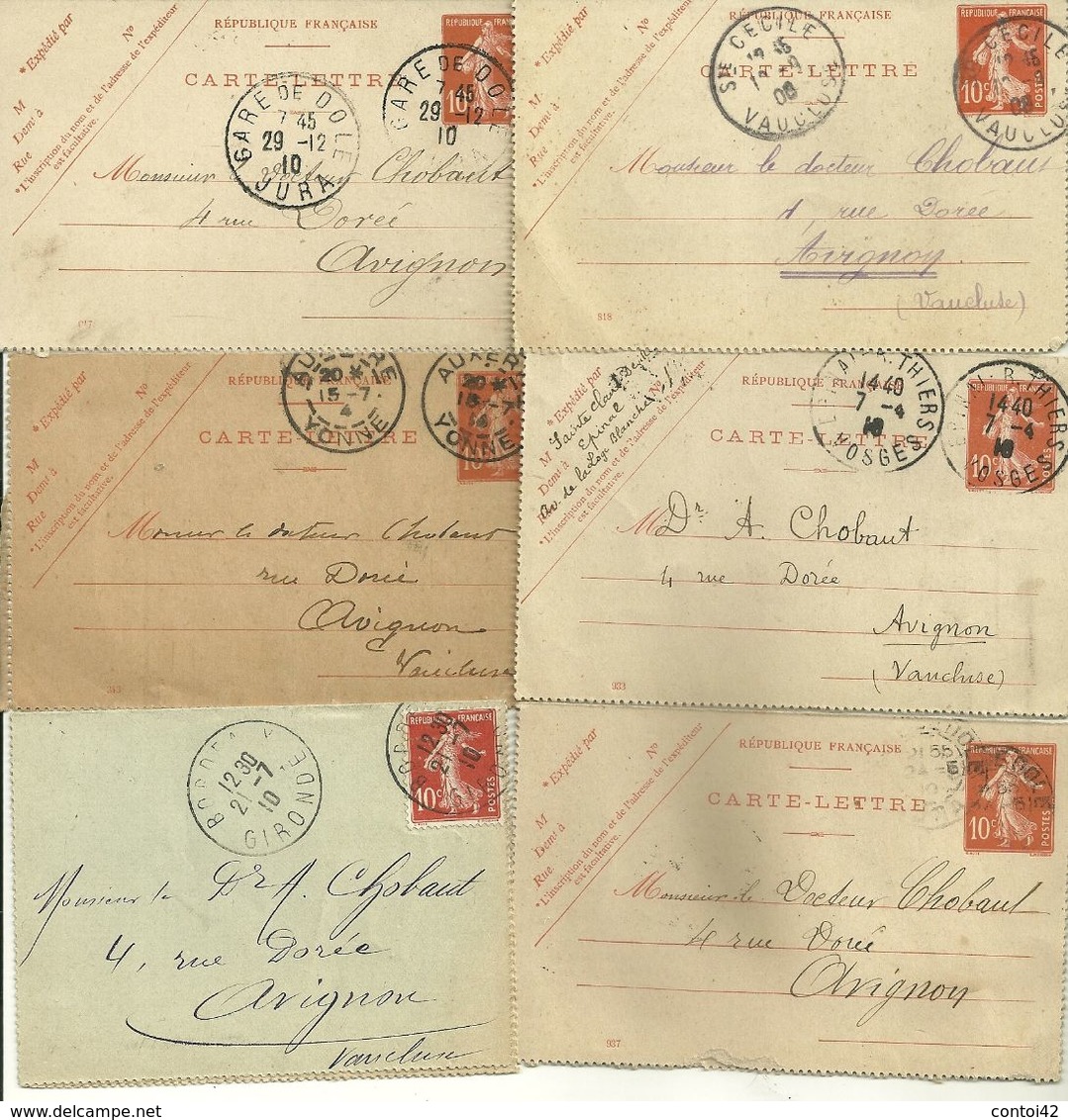 84 AVIGNON CARTE LETTRE LOT COURRIER OBLITERATION TIMBRES REGIMENT INFANTERIE MILITAIRE VAUCLUSE - Autres & Non Classés