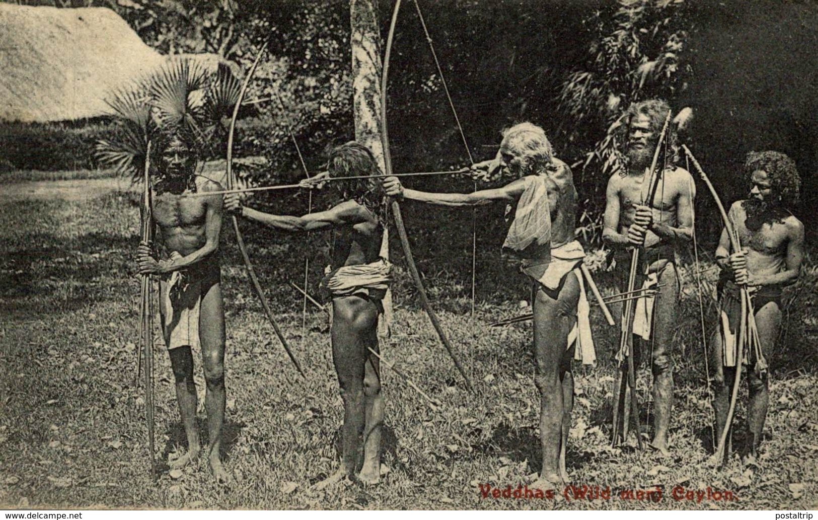 CEYLON- VEDDHAS WILD MEN  CEYLON  SRI LANKA . CEYLON CEYLAN - Sri Lanka (Ceylon)