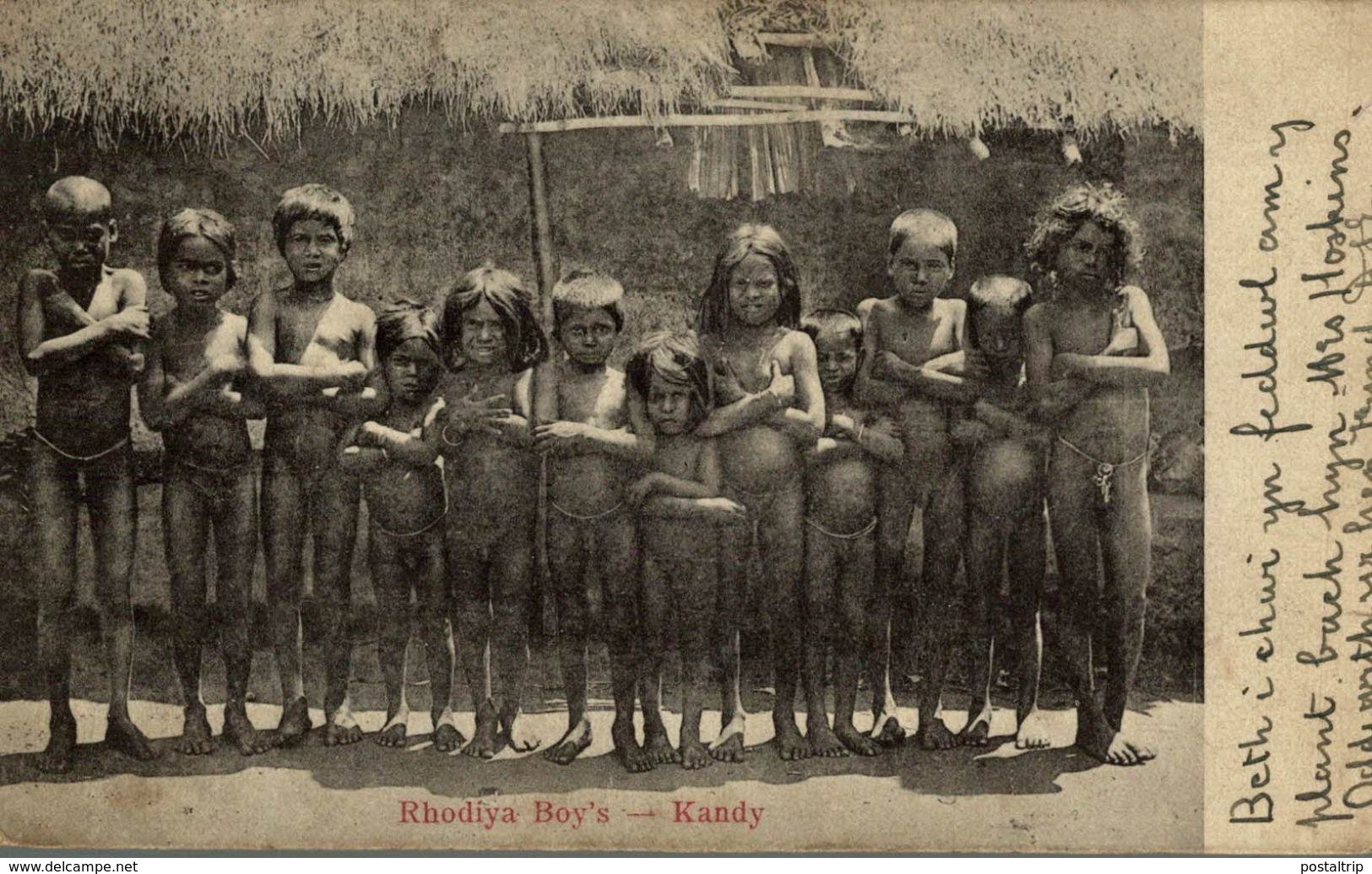 CEYLAN - Ethnic H. / Rhodiya Boy's - Kandy  SRI LANKA . CEYLON CEYLAN - Sri Lanka (Ceilán)