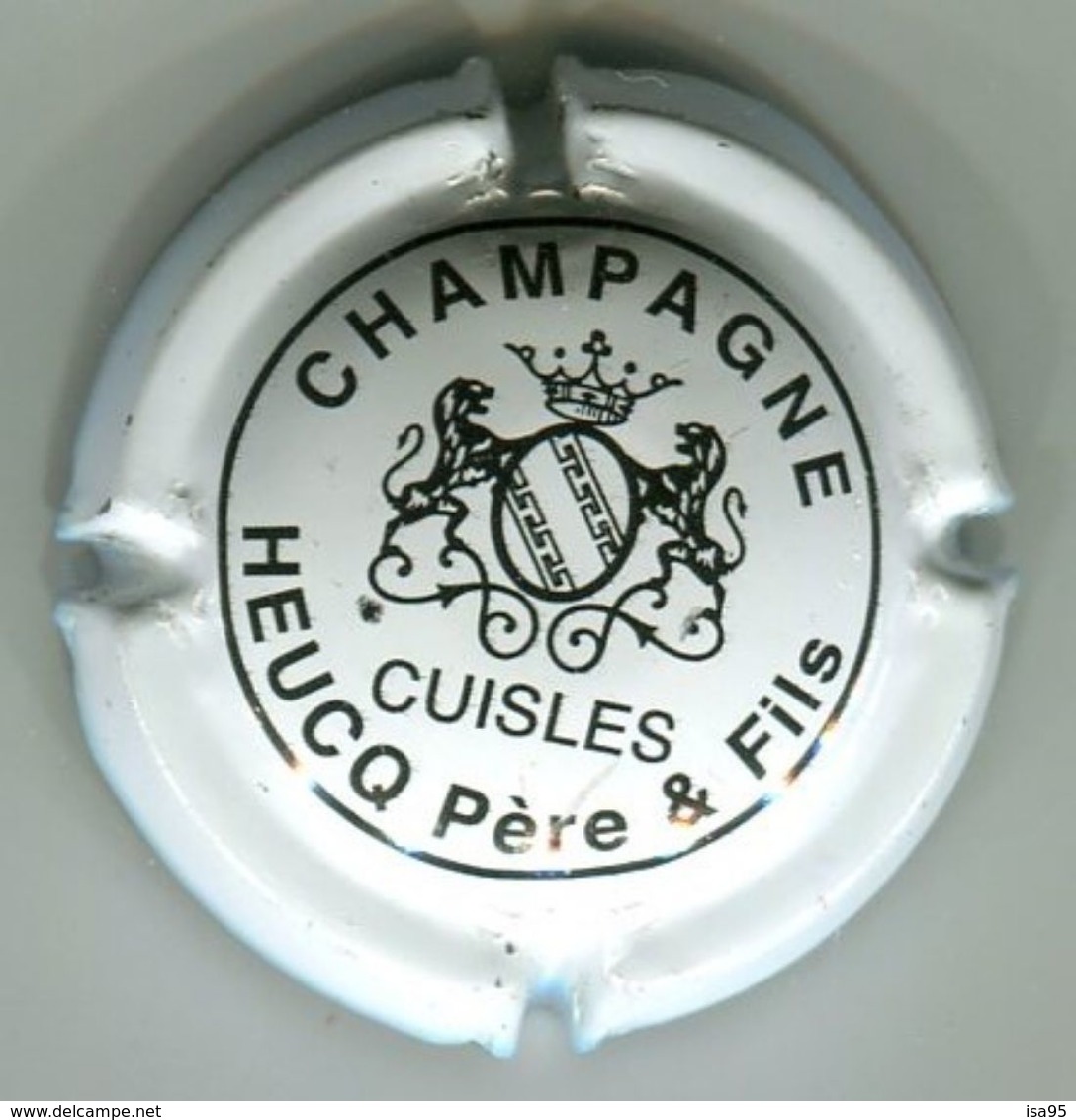 CAPSULE-CHAMPAGNE HEUCQ P & F N°08 Blanc & Noir - Autres & Non Classés