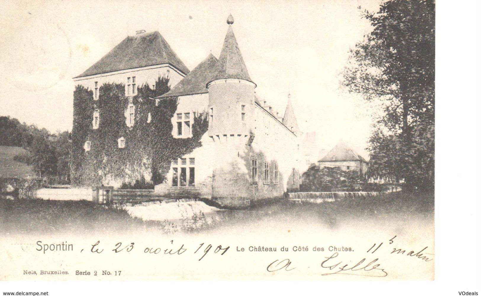 Namur - CPA - Yvoir - Spontin - Le Château Du Côté Des Chutes - Yvoir