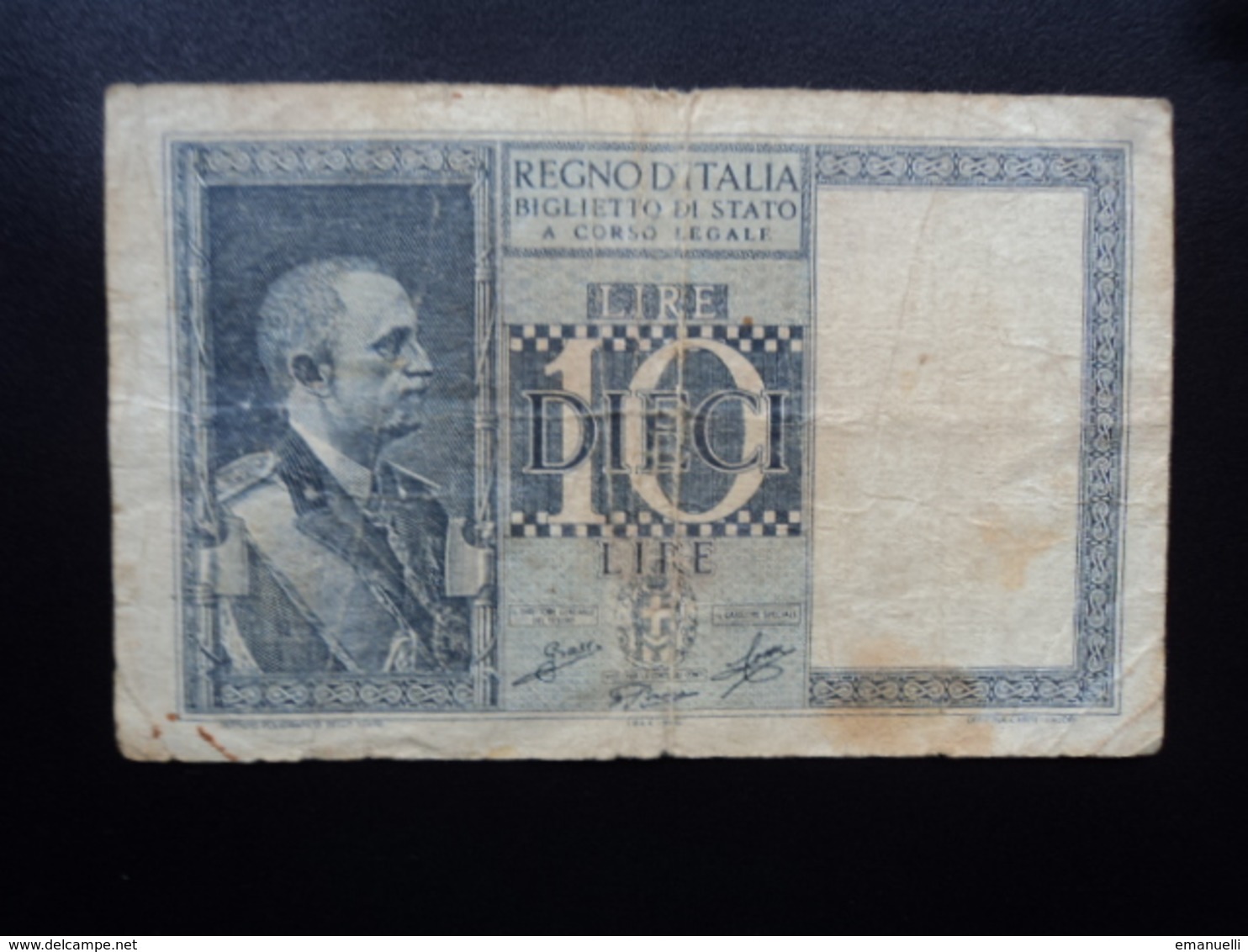 ITALIE : 10 LIRE  1944 - XXII  P 25c / CI 16 / BS 46 *  B+ - Italia – 10 Lire