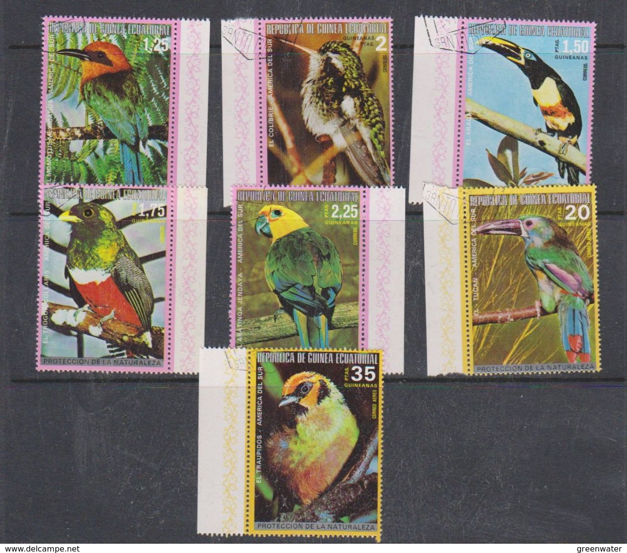 Guinea 1976 Birds Of South America 7v Used Cto(38094) - Eritrea