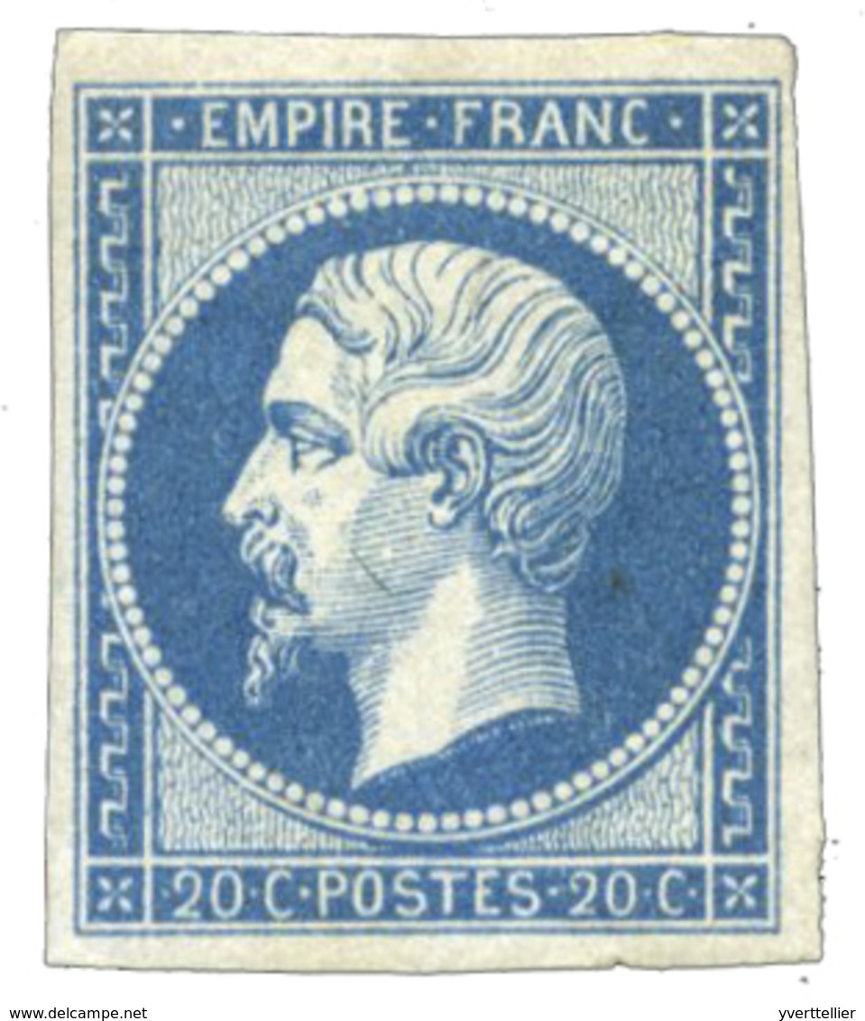 51 N°14A* TB 20 C. Bleu Type I. Très Frais - Sonstige & Ohne Zuordnung