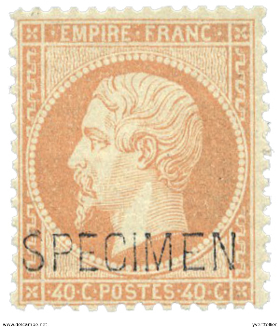 84 N°23d*  40 C. Orange. Surcharge Spécimen. - Other & Unclassified