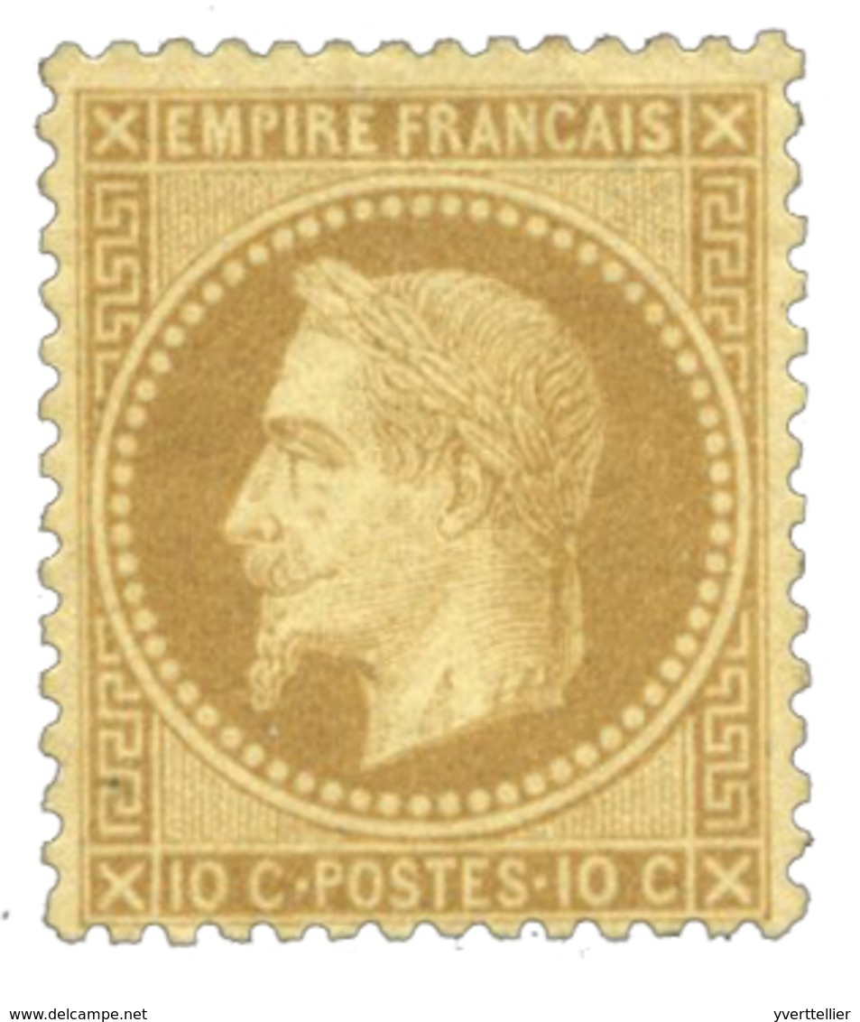 92 N°28B* 10 C. Bistre (II). Charnière Légère - Other & Unclassified