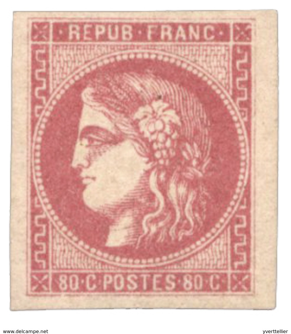 153 N°49* 80 C. Rose. Très Belles Marges - Other & Unclassified