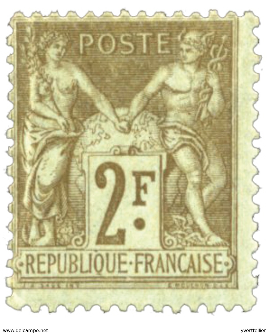 237 N°105* 2 Fr. Bistre S. Azuré - Other & Unclassified