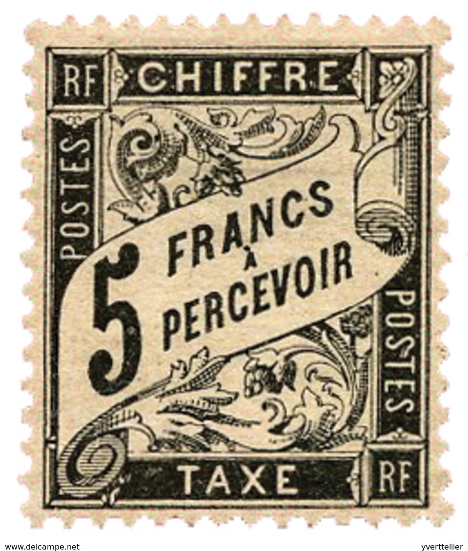 268 Taxe N°24(*) 5f. Noir. 2ème Choix. - Autres & Non Classés