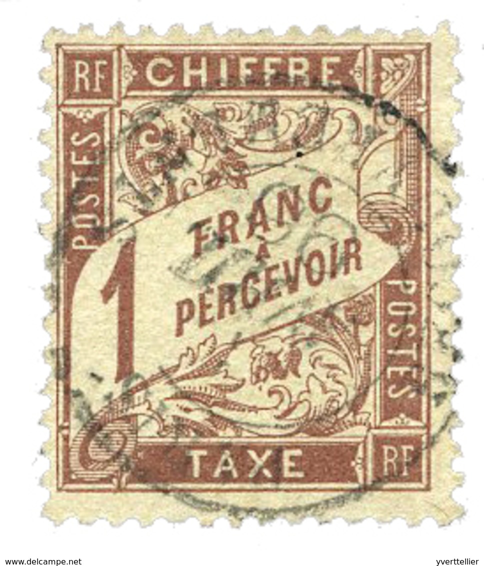 269 Taxe N°25 Obl. TB 1 F. Marron - Sonstige & Ohne Zuordnung