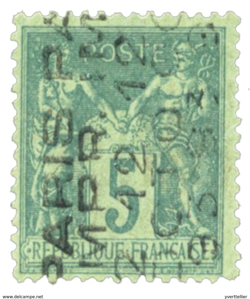 284 Préo N°15 Obl. TB 5 C. Vert - Sonstige & Ohne Zuordnung