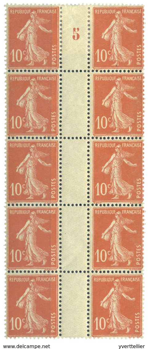 327 N°138** Semeuse 10 C. Rouge Type IA. - Other & Unclassified